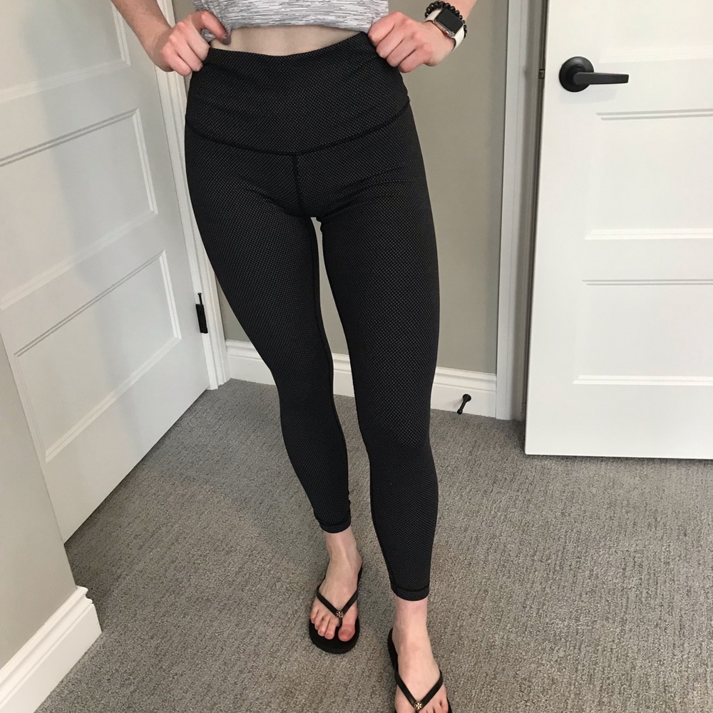 Lululemon wunder under pattern leggings